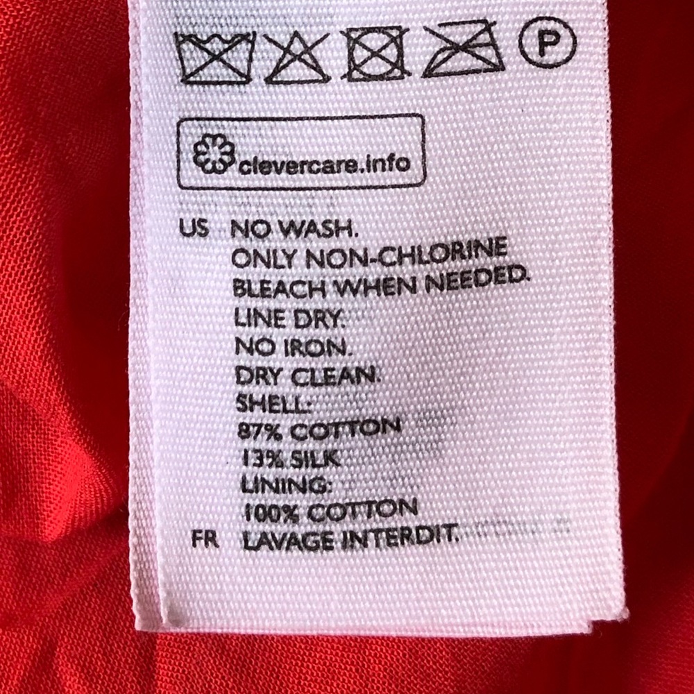 COS Women's Red Dress With Cocoon skirt CORAL - 4 - Picture 14 of 15
